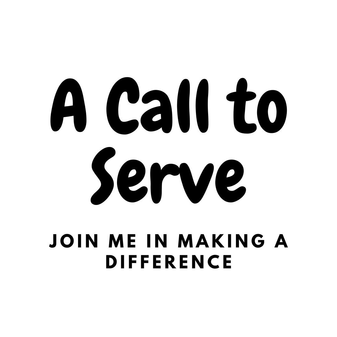Text: "A Call to Serve, Join Me.