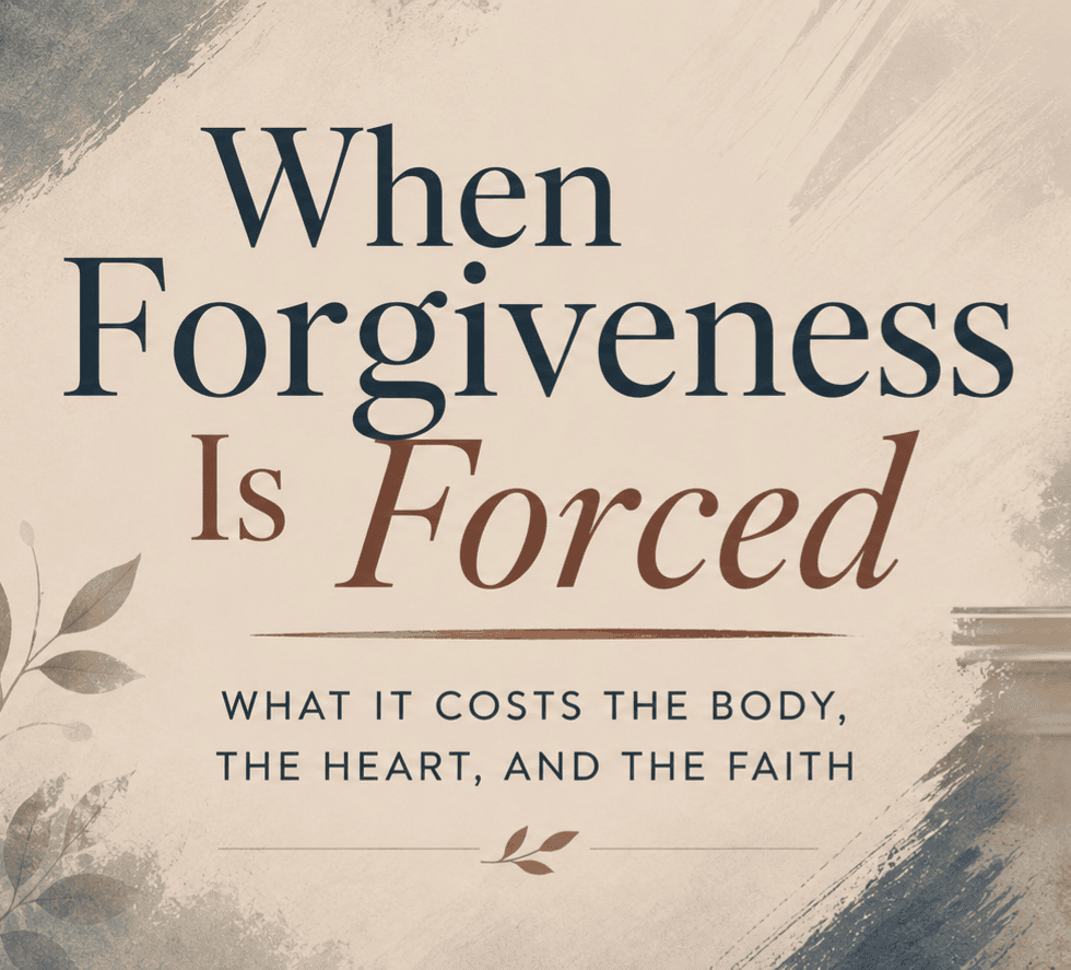 Forgiveness is forced